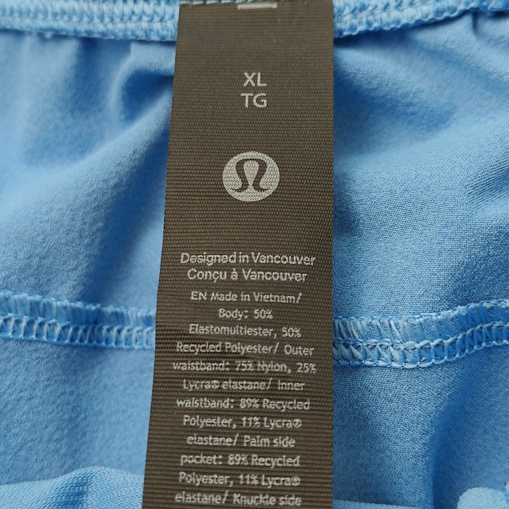 Lululemon Mens Activewear Shorts Performance   Training Light Blue XL LM7BJ0S - Picture 3 of 10